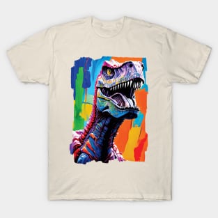 Painting Portrait Of A Tyrannosaurus Rex | T-Rex T-Shirt